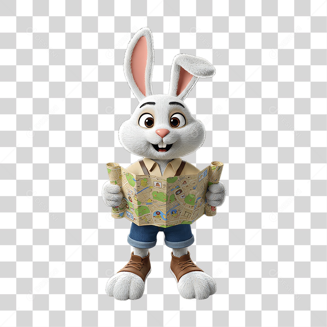 Coelho da Páscoa PNG Transparente