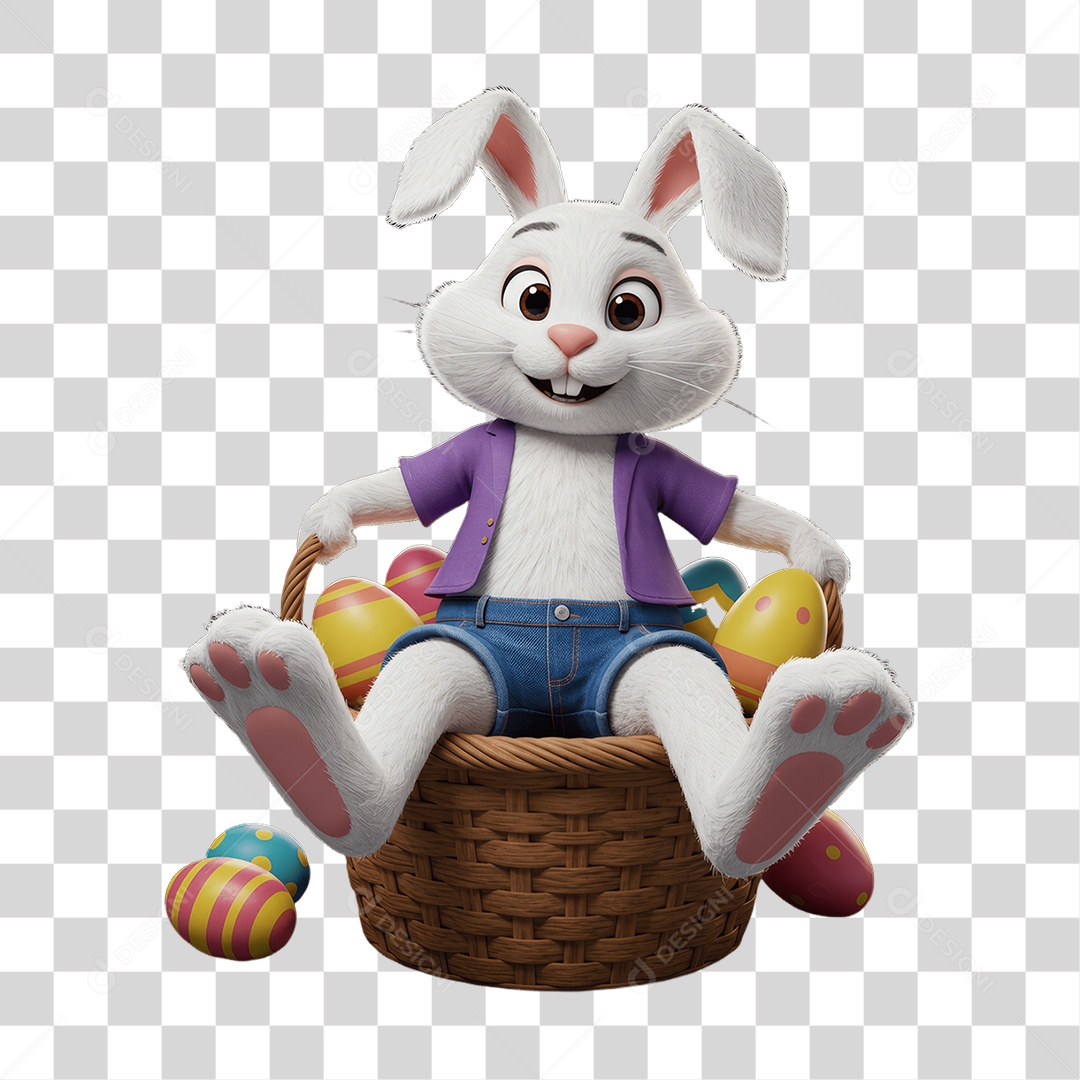 Coelho da Páscoa PNG Transparente