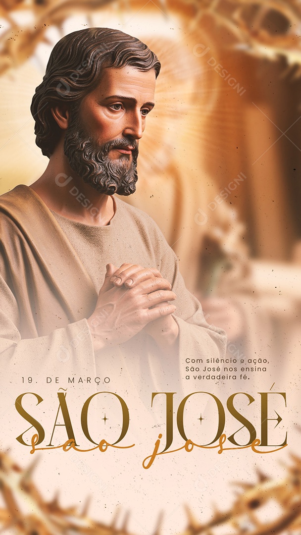 Story Dia de São José 19 de Março Social Media PSD Editável