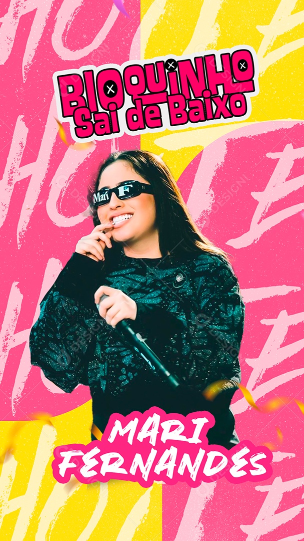 Story Carnaval Bloquinho Sai de Baixo Social Media PSD Editável