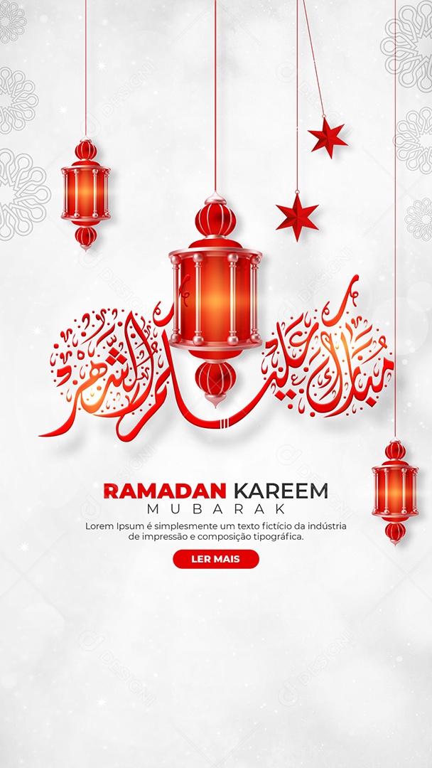 Story Social Media Ramadan Kareem Mubarak PSD Editável