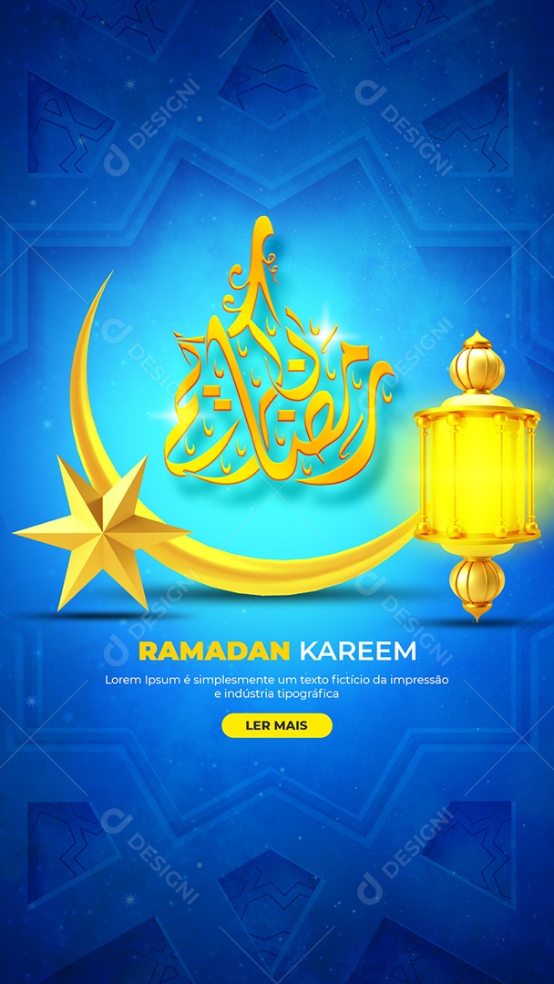 Story Social Media Ramadan Kareem PSD Editável