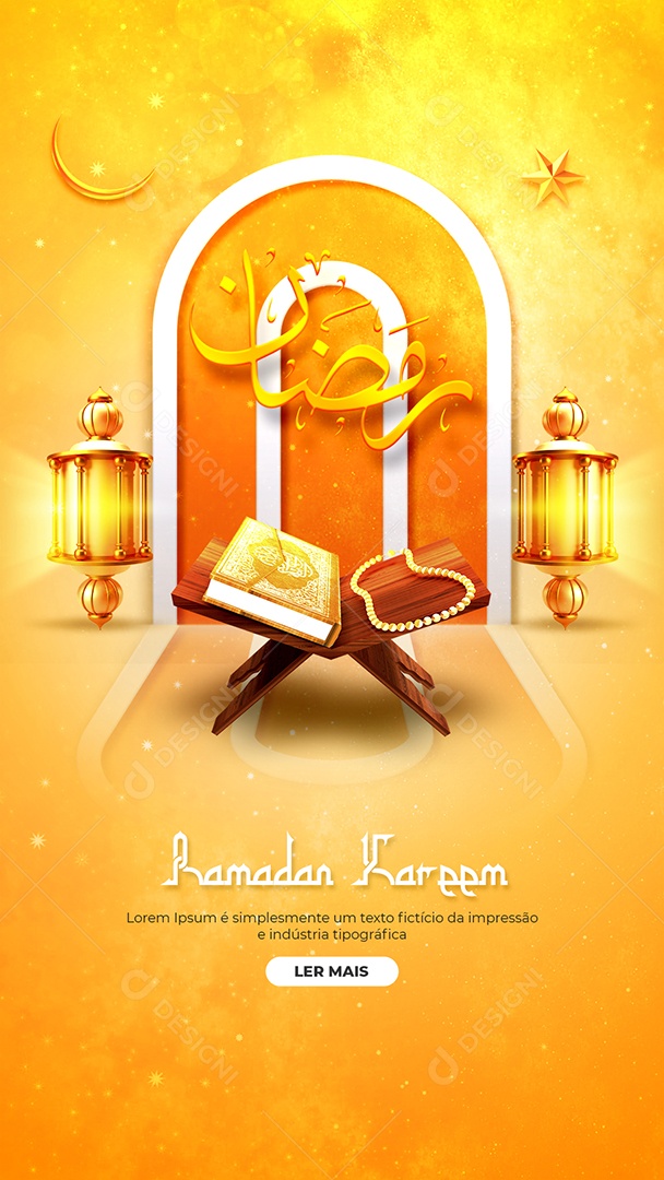 Story Social Media Ramadan Kareem PSD Editável
