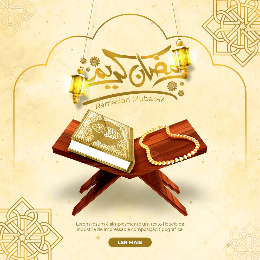 Social Media Ramadan Mubarak PSD Editável