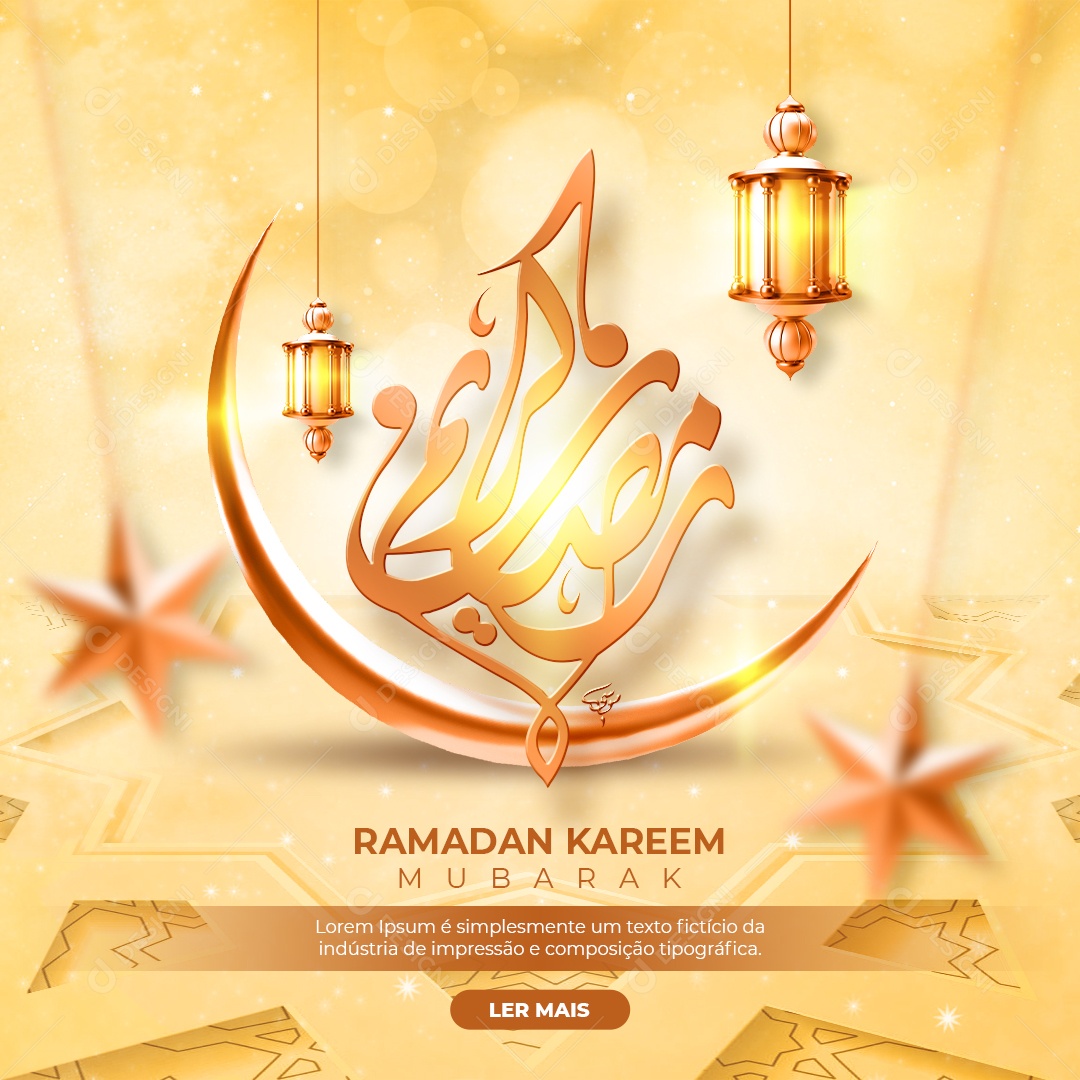 Social Media Ramadan Kareem Mubarak PSD Editável
