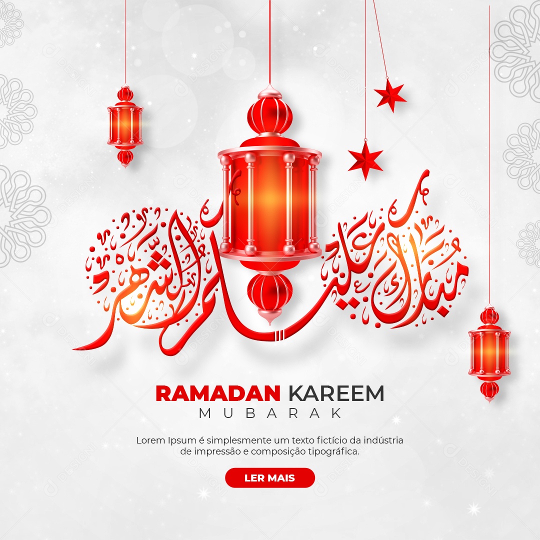 Social Media Ramadan Kareem Mubarak PSD Editável