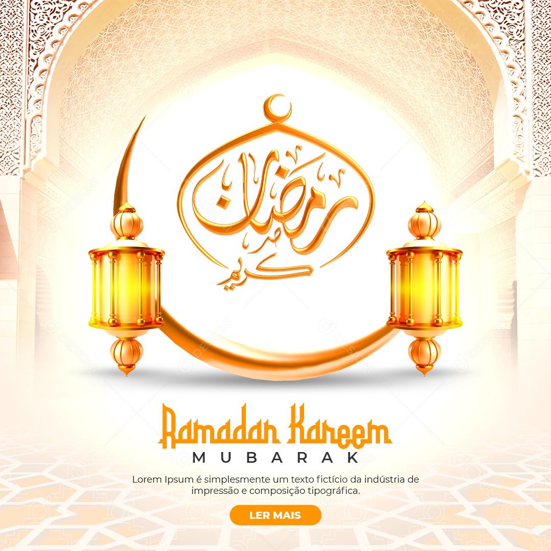 Social Media Ramadan Kareem Mubarak PSD Editável