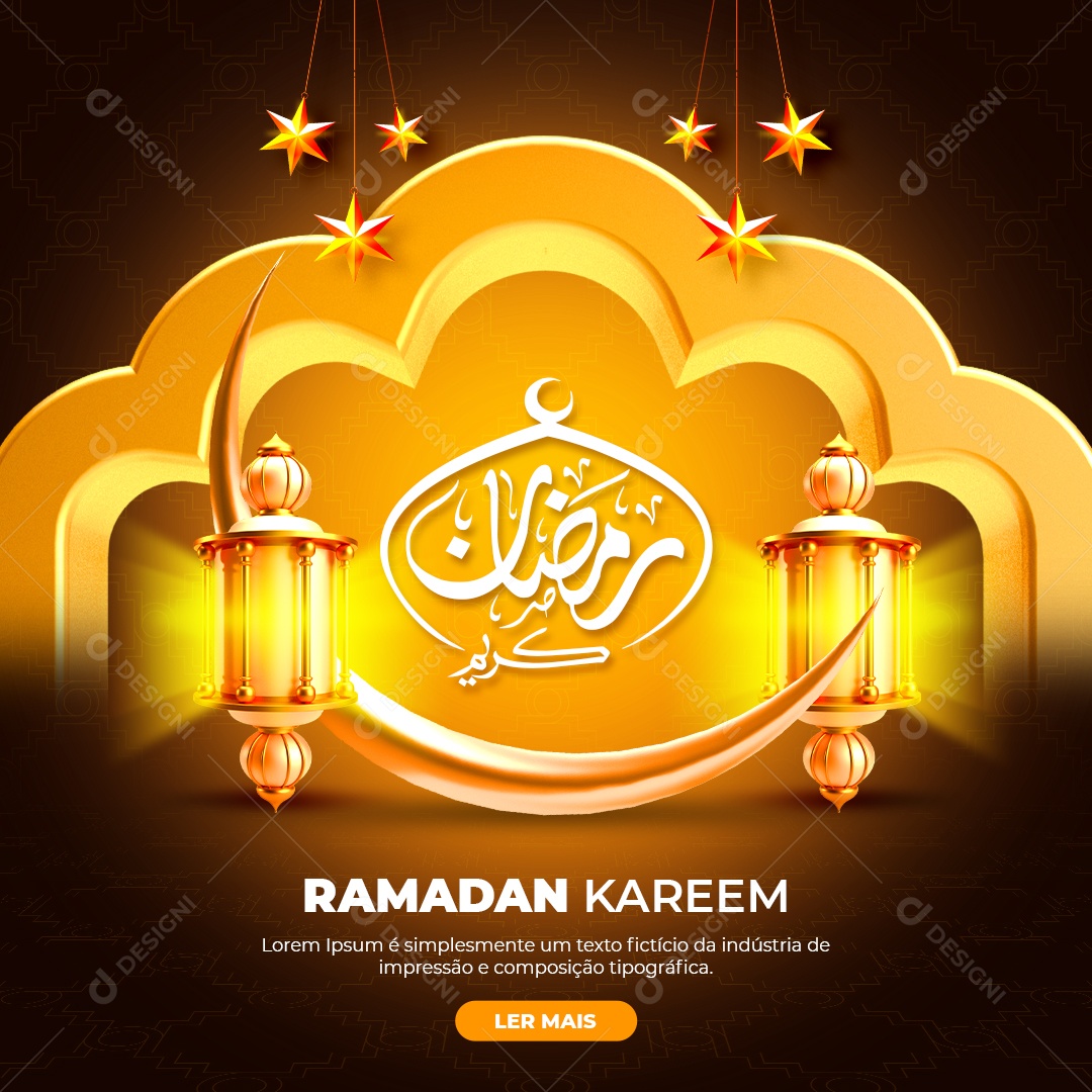 Social Media Ramadan Kareem Mubarak PSD Editável