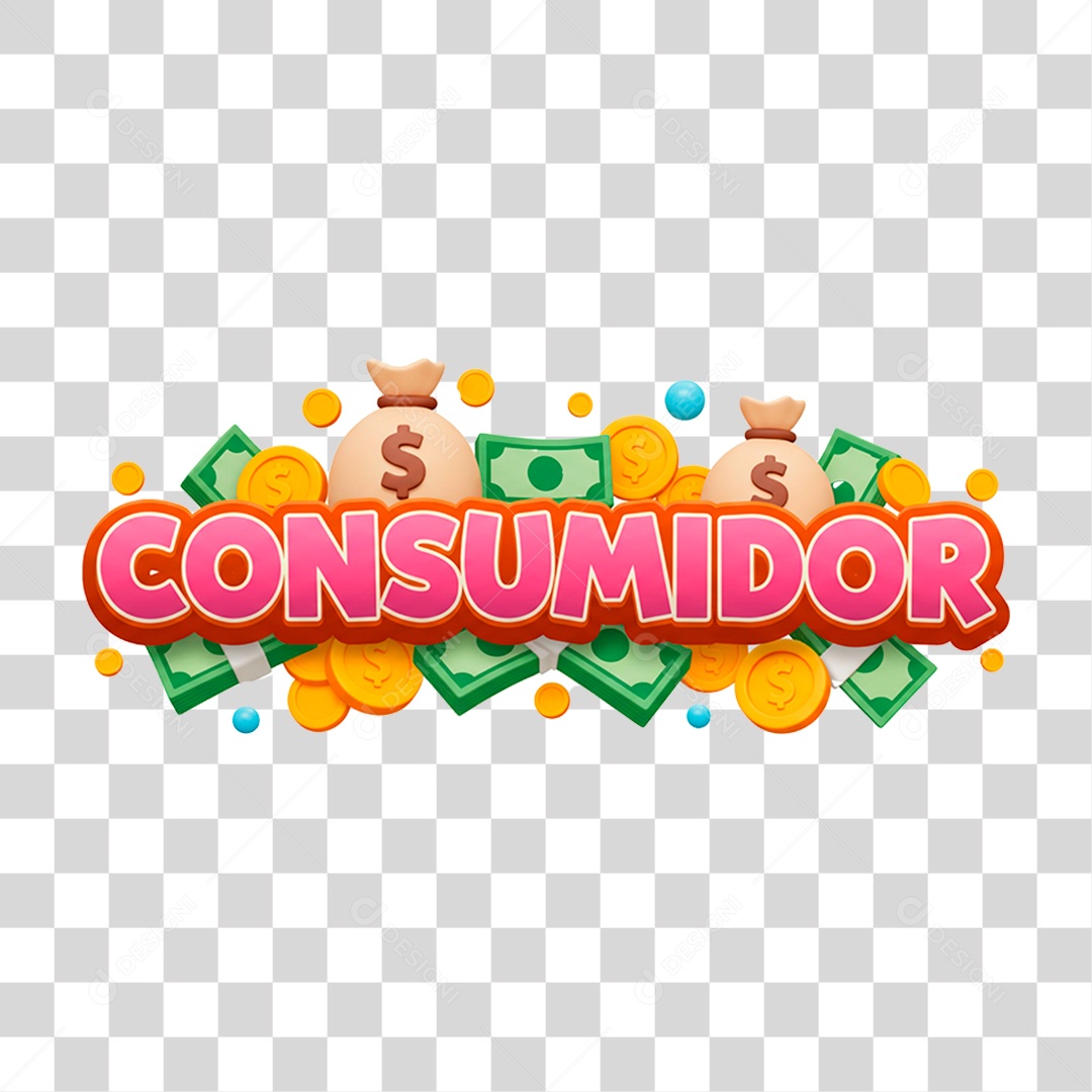 Selo 3D Consumidor PNG Transparente