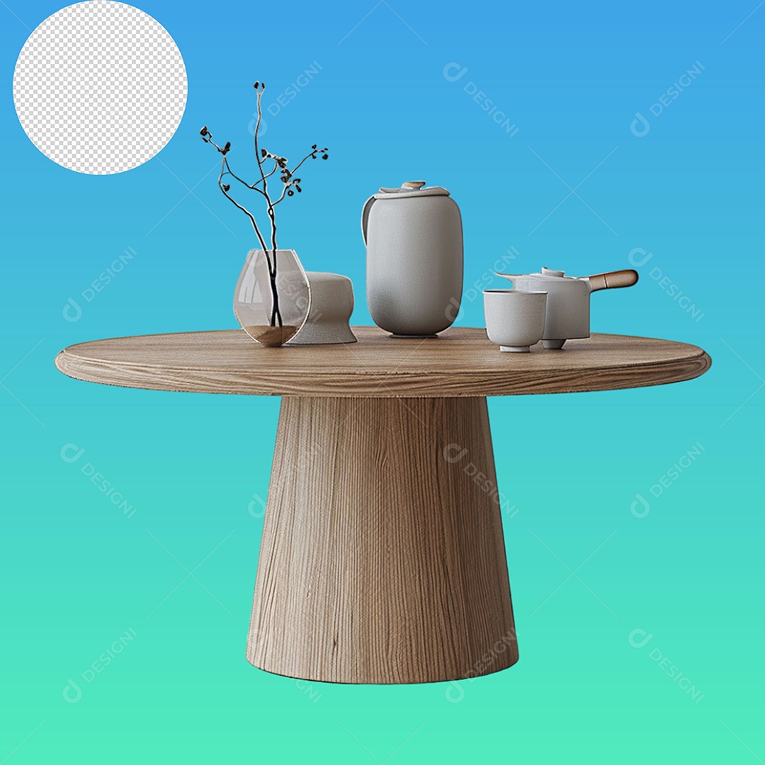 Elemento Mesa Redonda para Composição PSD