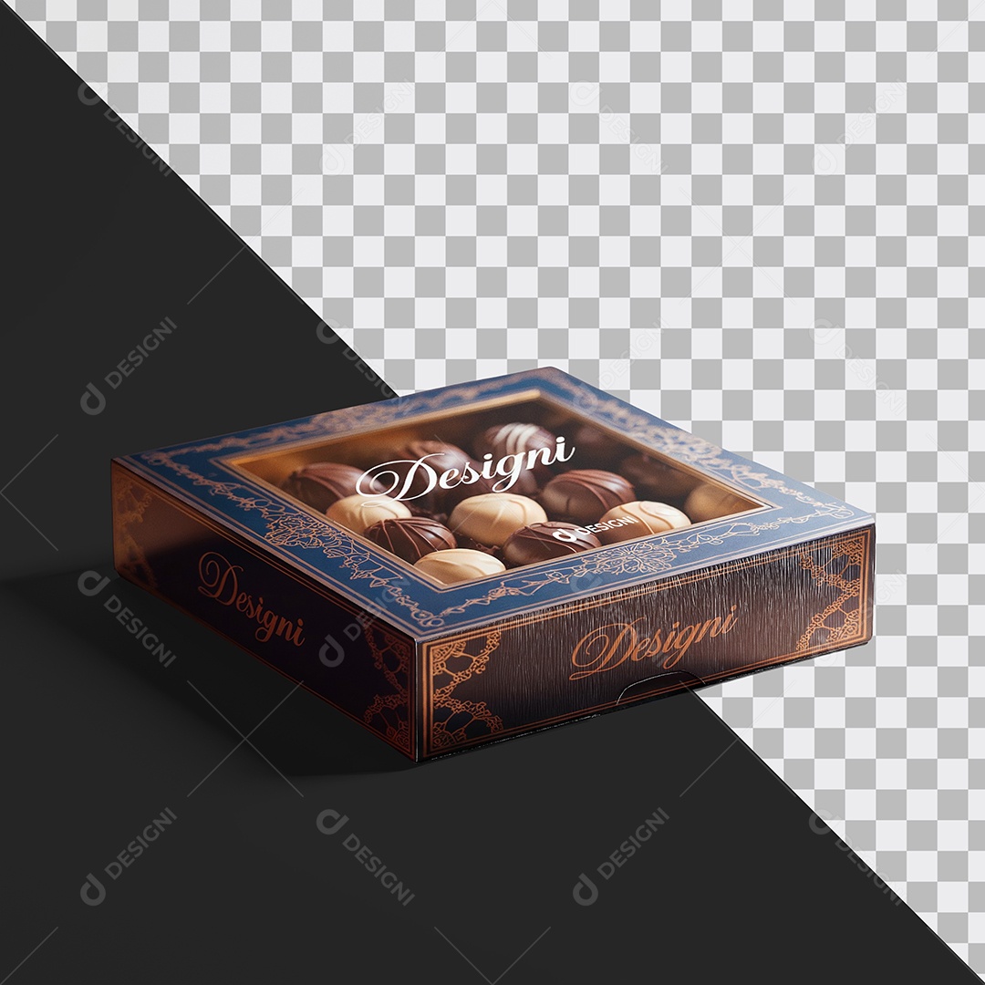 Mockup Caixa de Papel PSD Editável