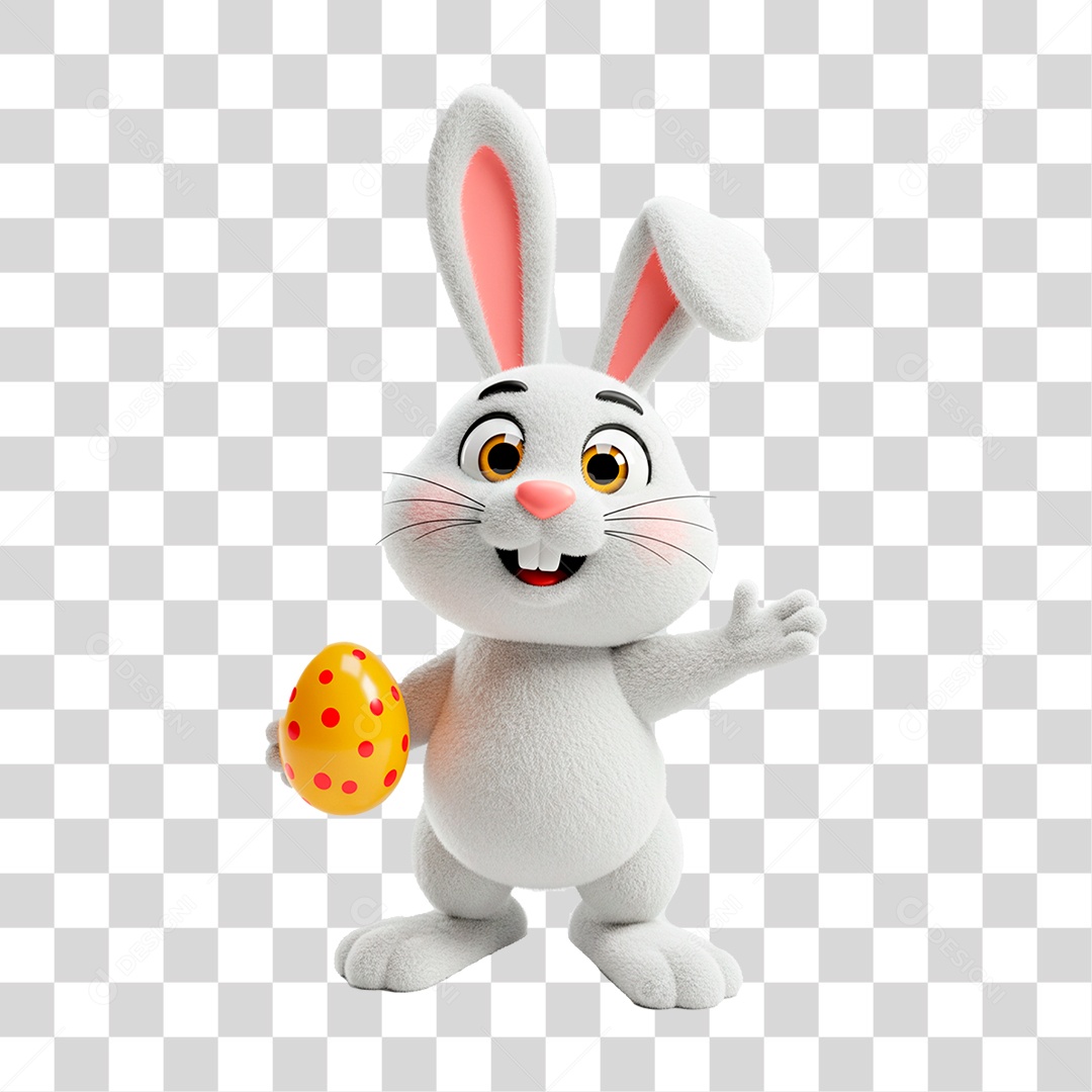 Coelho da Páscoa PNG Transparente