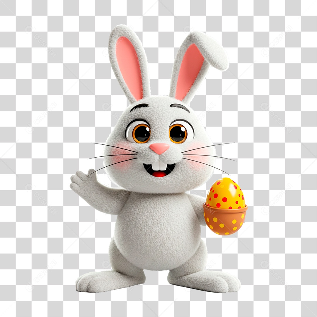 Coelho de Páscoa PNG Transparente
