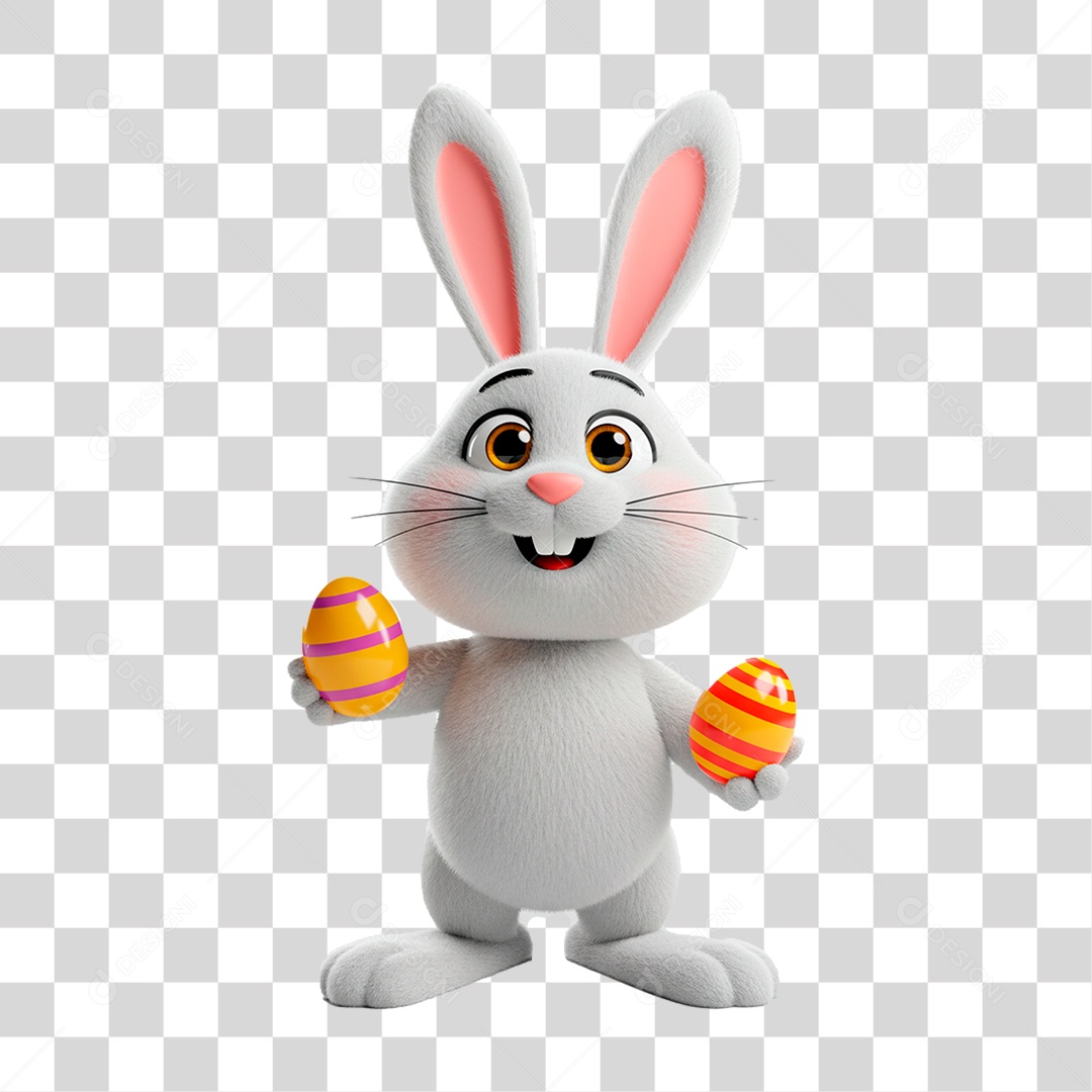 Coelho da Páscoa PNG Transparente