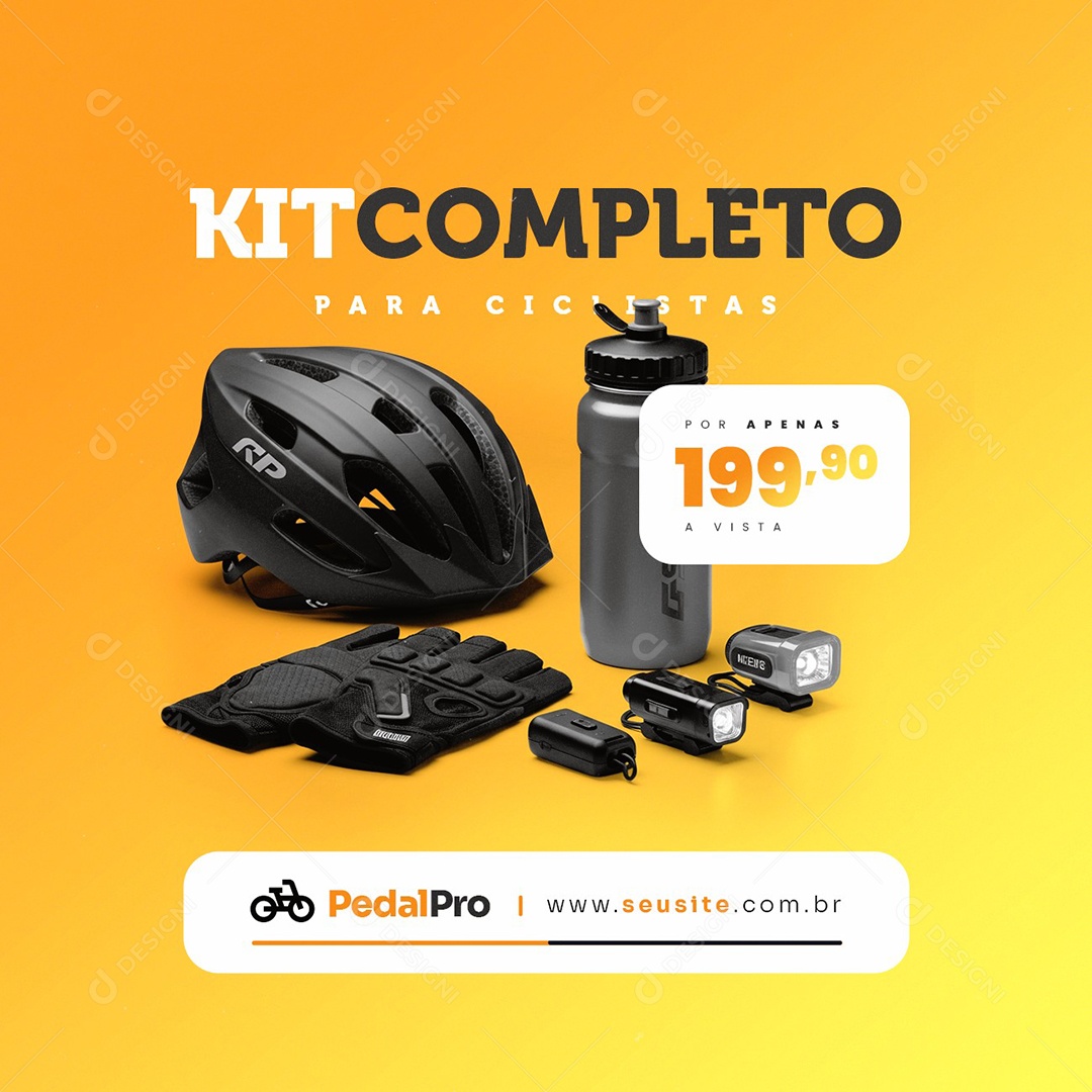Bicicletaria Kit Completo para Ciclistas Social Media PSD Editável