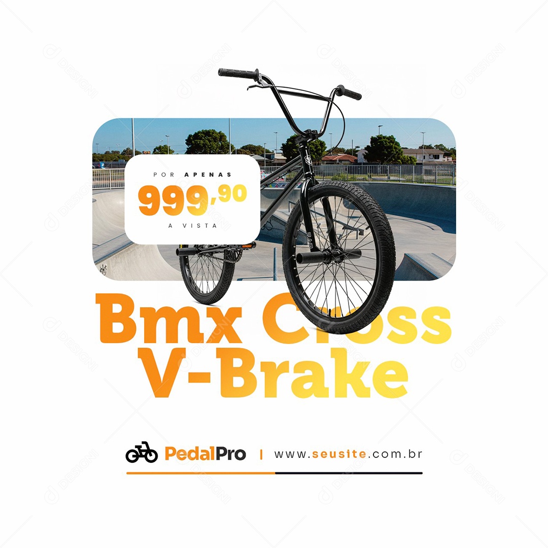 Bicicletaria Bmx Cross Social Media PSD Editável