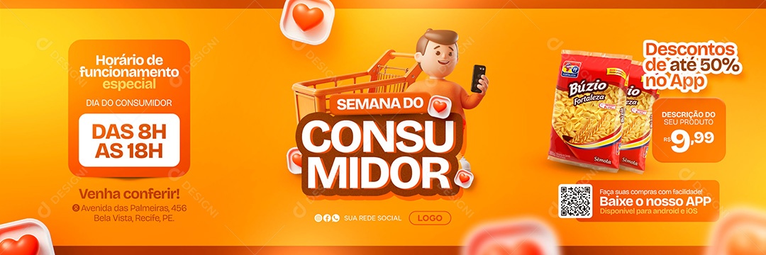 Carrossel Dia Do Consumidor 15 de Março Social Media PSD Editável