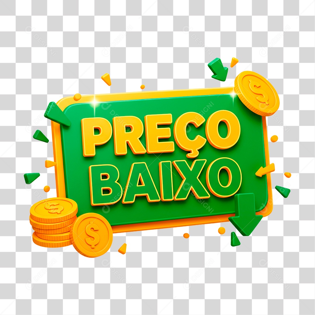 Transparent PNG Low Price 3D Seal