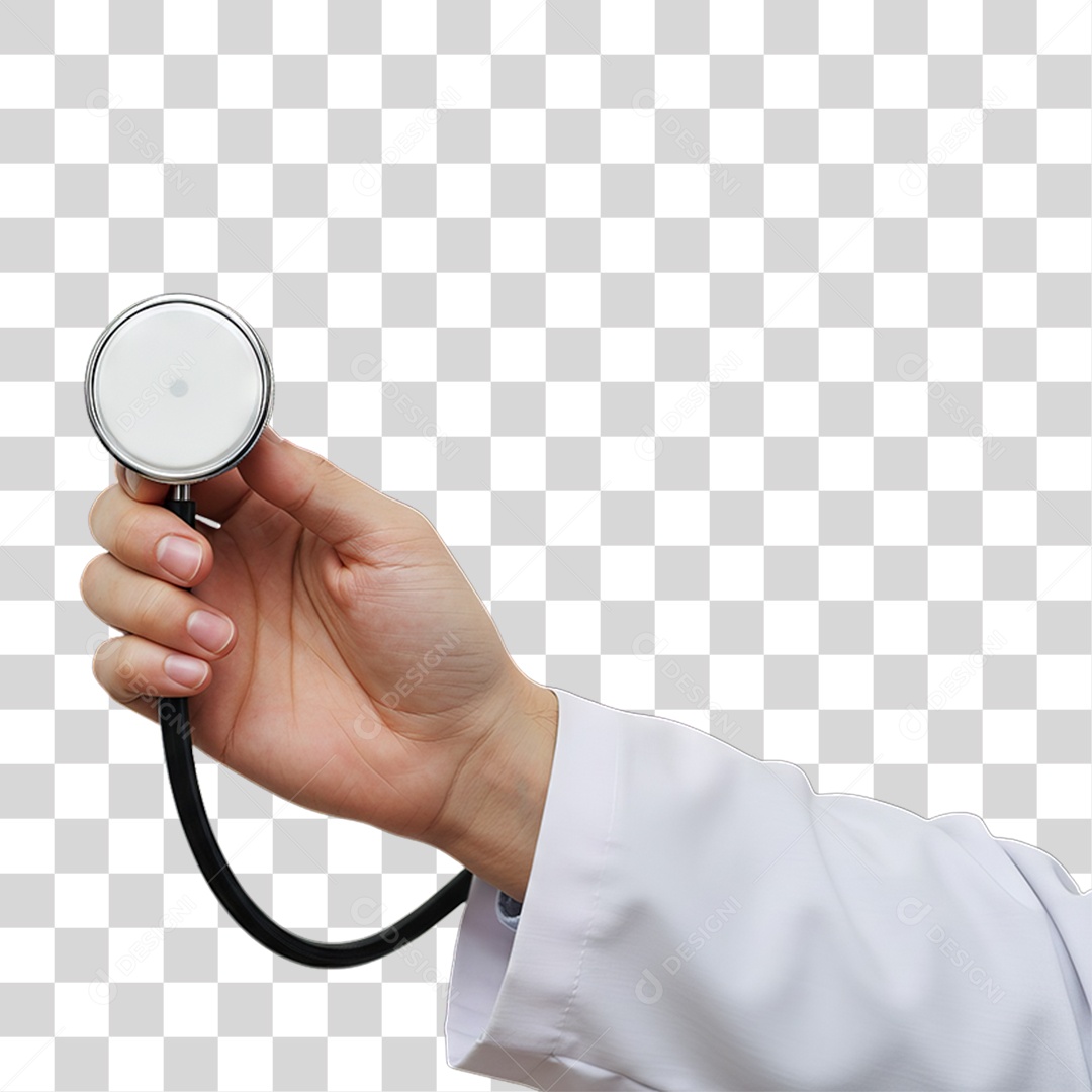 Estetoscópio de Médico com Coração PNG Transparente