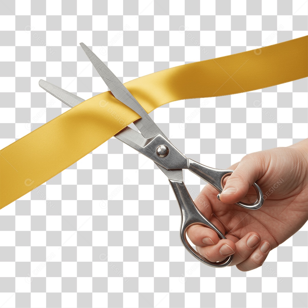Fita Sendo Cortada PNG Transparente