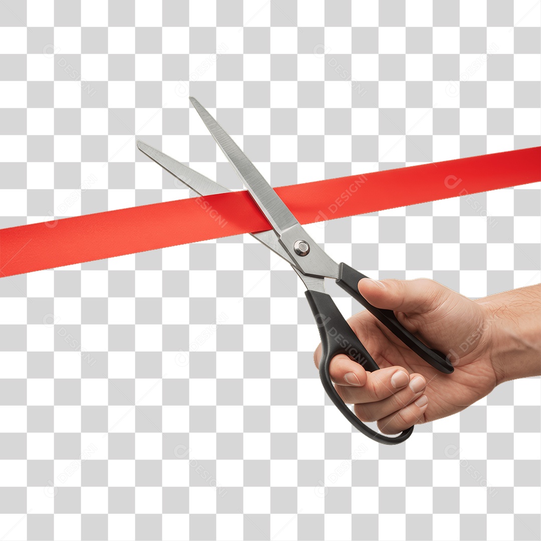 Fita Sendo Cortada PNG Transparente