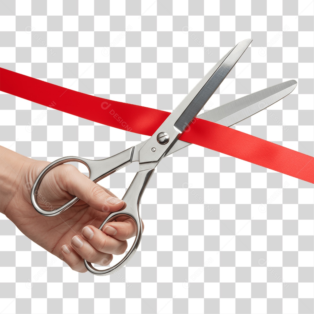 Fita Sendo Cortada PNG Transparente