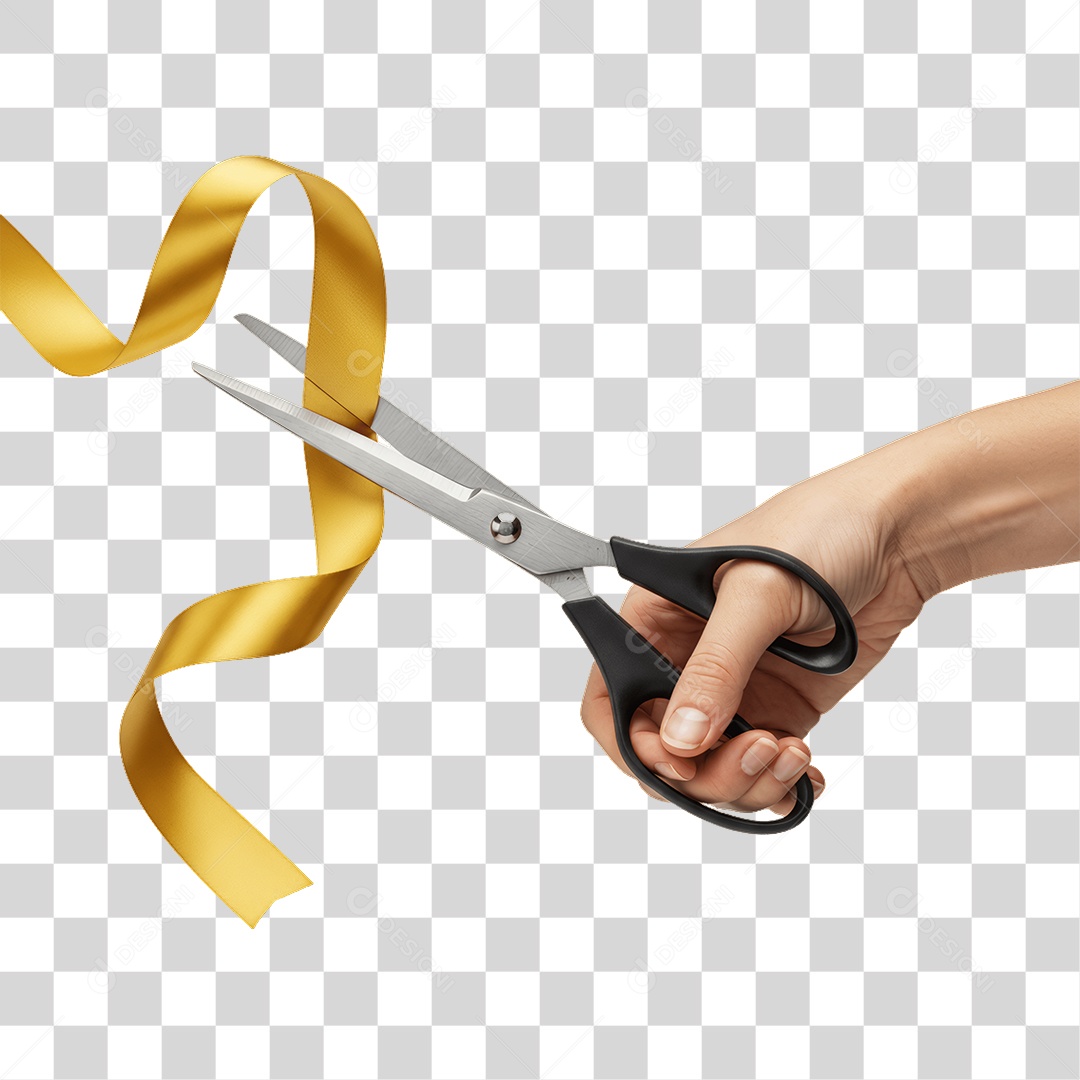 Fita Sendo Cortada PNG Transparente