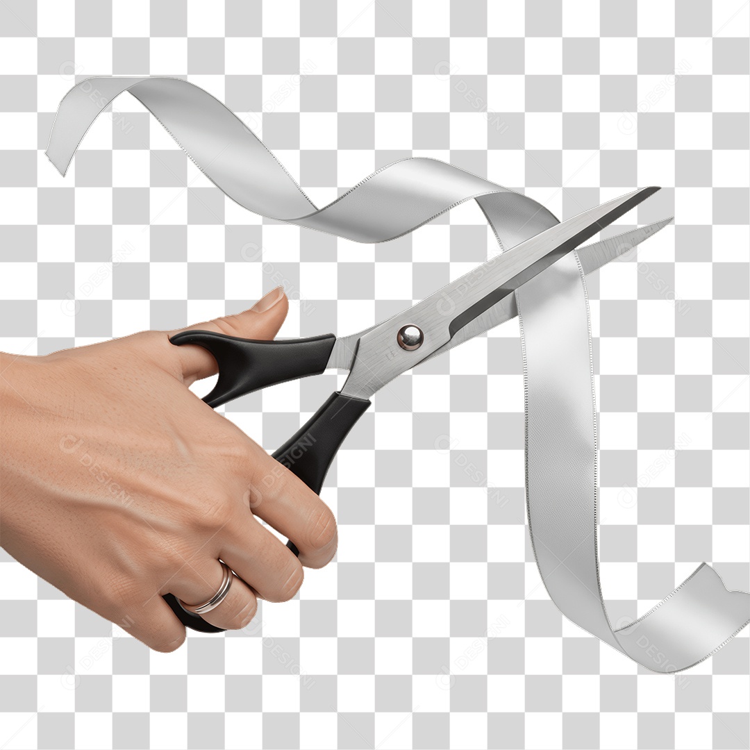Fita Sendo Cortada PNG Transparente