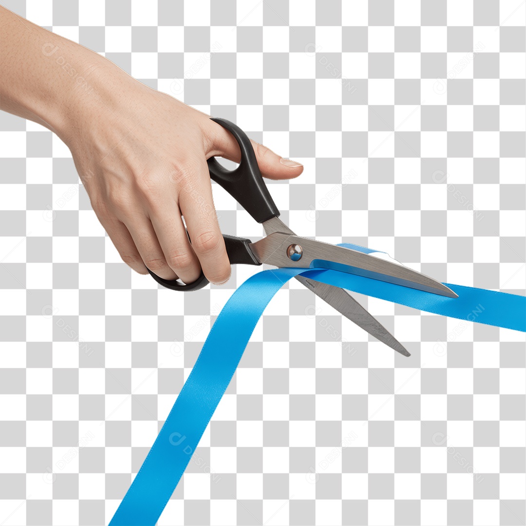 Fita Sendo Cortada PNG Transparente