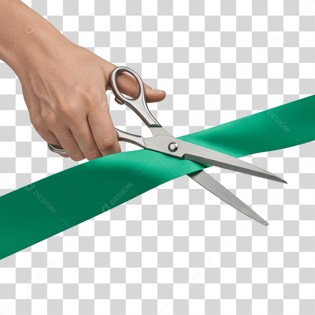 Fita Sendo Cortada PNG Transparente