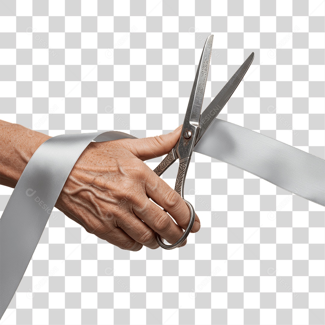 Fita Sendo Cortada PNG Transparente