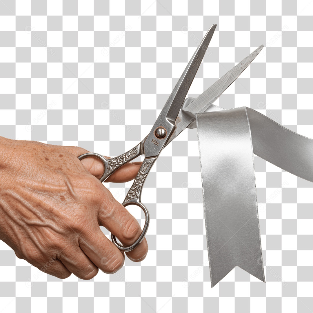 Fita Sendo Cortada PNG Transparente