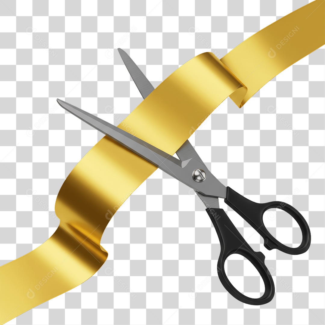 Fita Sendo Cortada PNG Transparente