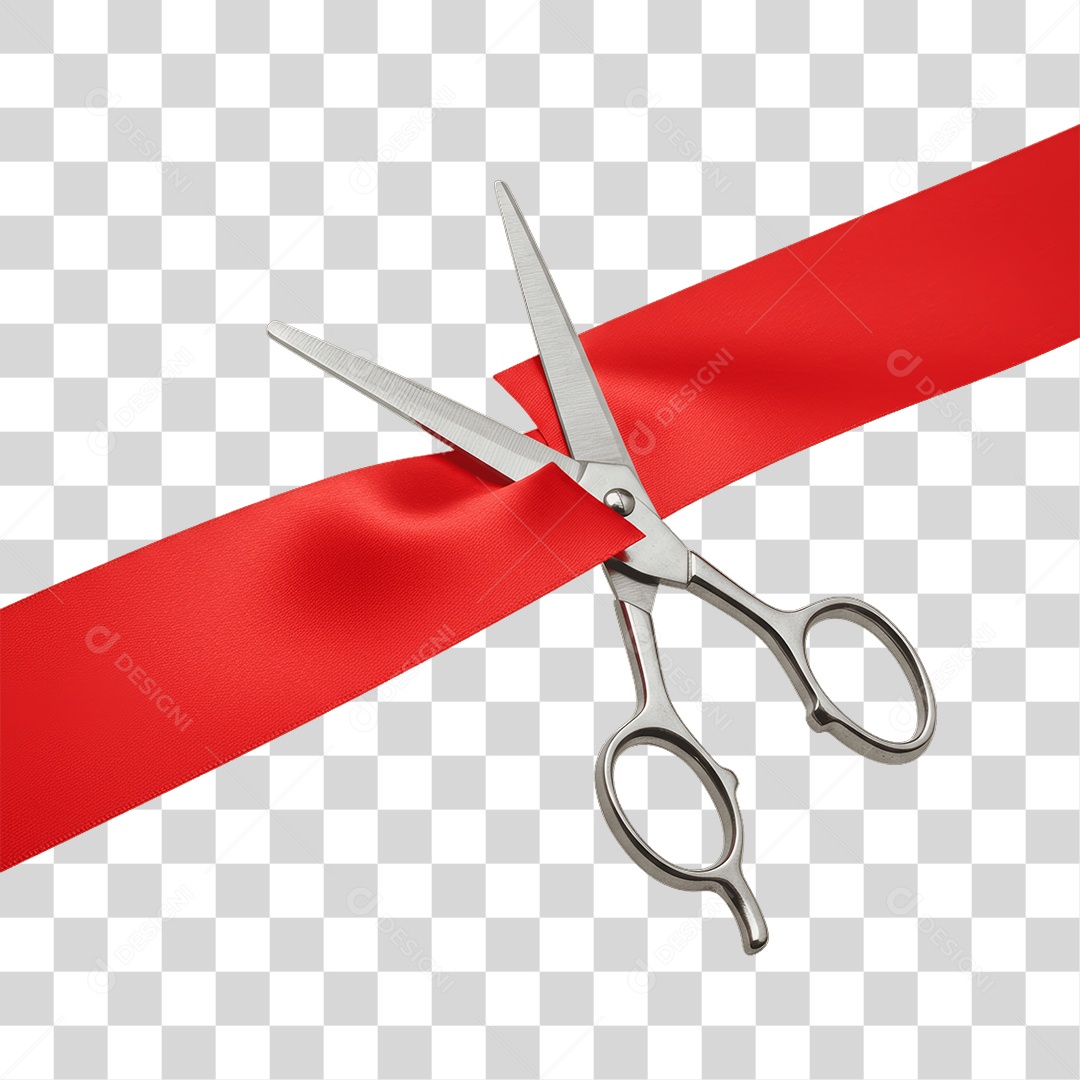 Fita Sendo Cortada PNG Transparente