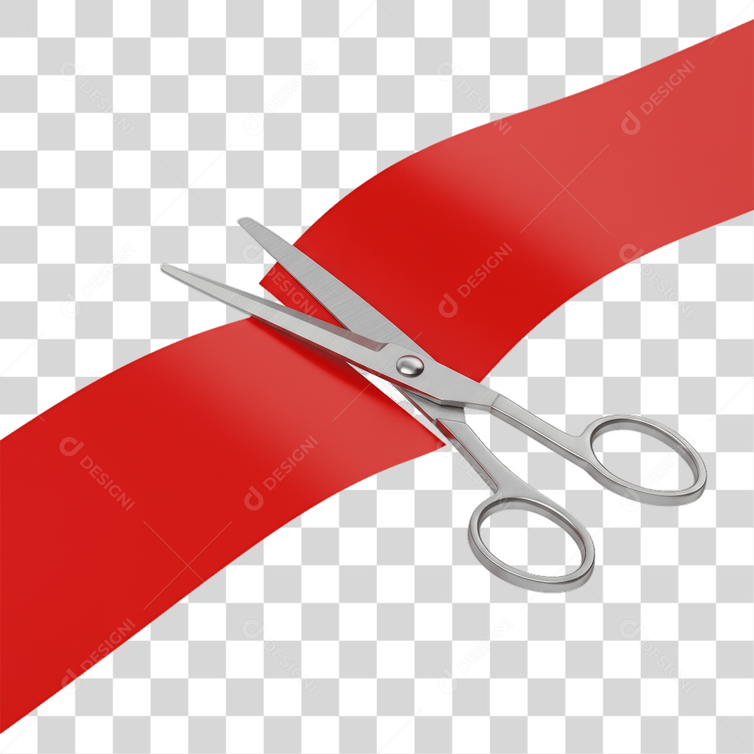 Fita Sendo Cortada PNG Transparente