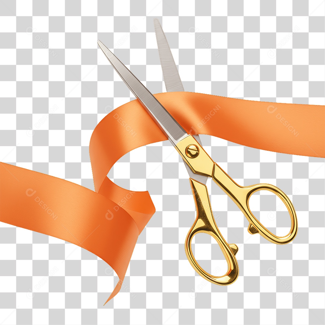 Fita Sendo Cortada PNG Transparente