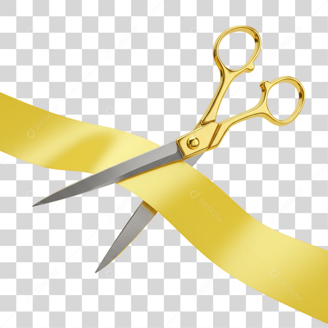 Fita Sendo Cortada PNG Transparente