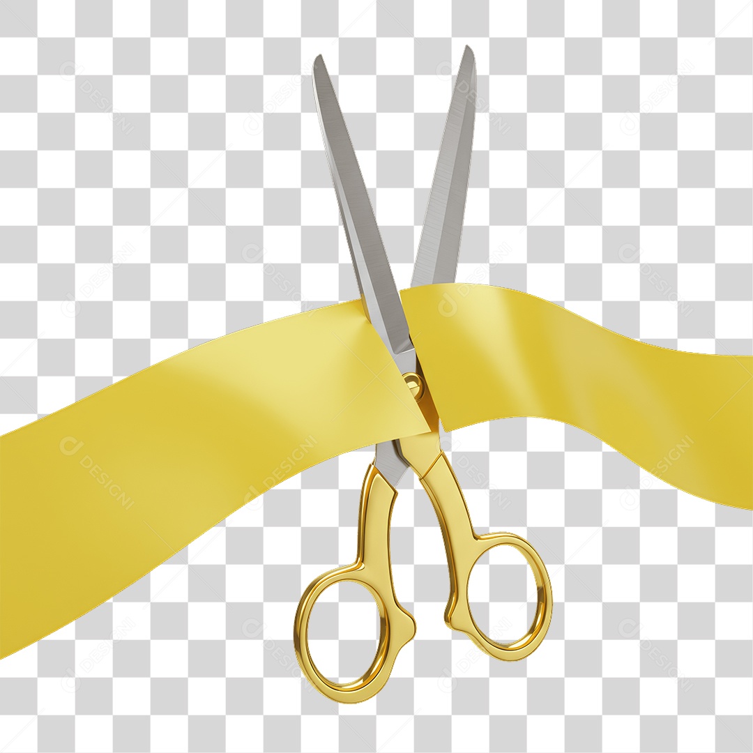 Fita Sendo Cortada PNG Transparente