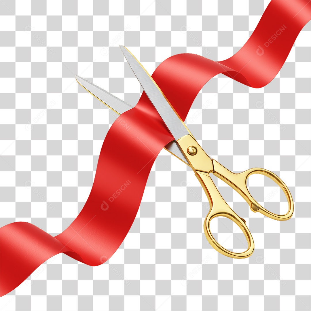 Fita Sendo Cortada PNG Transparente