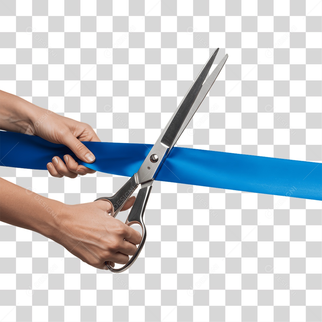 Fita Sendo Cortada PNG Transparente