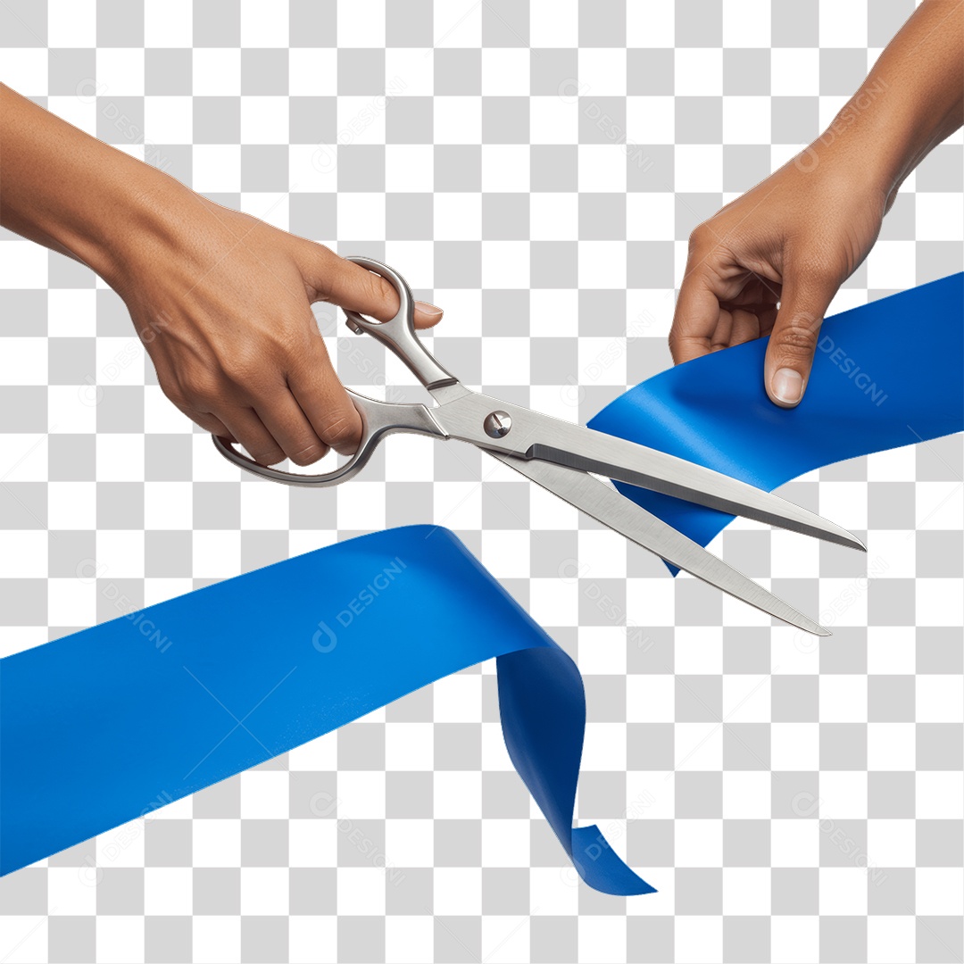 Fita Sendo Cortada PNG Transparente