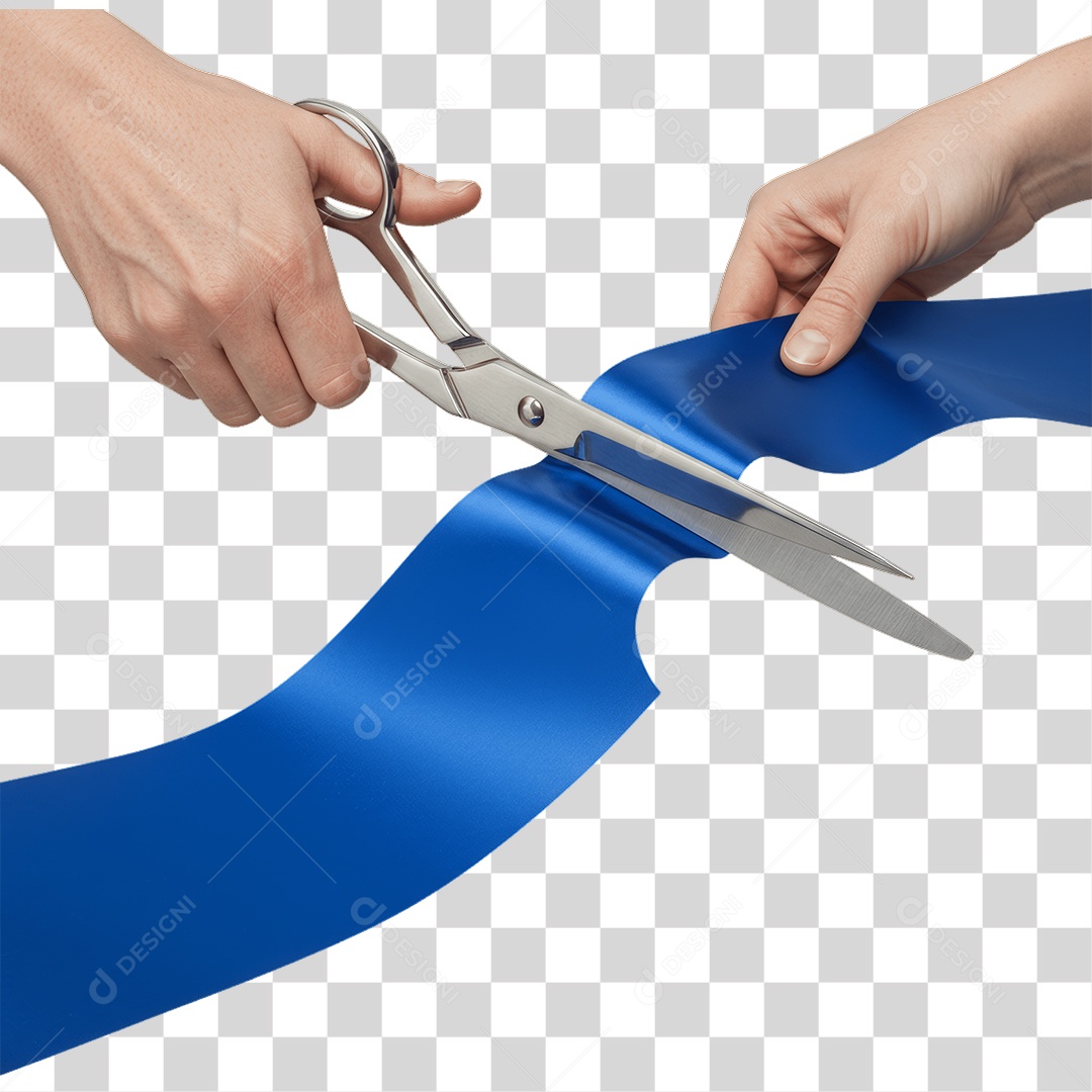 Fita Sendo Cortada PNG Transparente