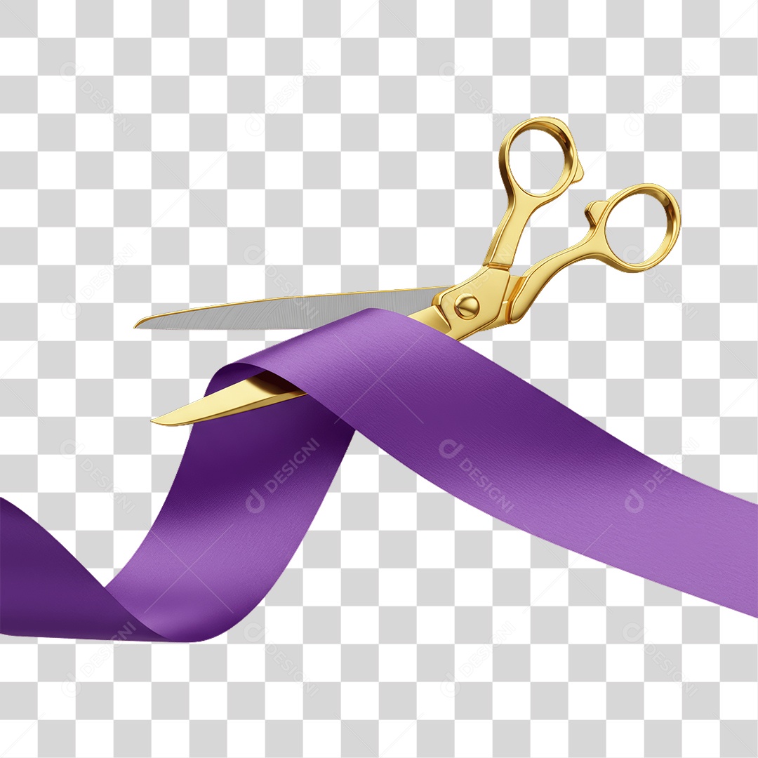 Fita Sendo Cortada PNG Transparente