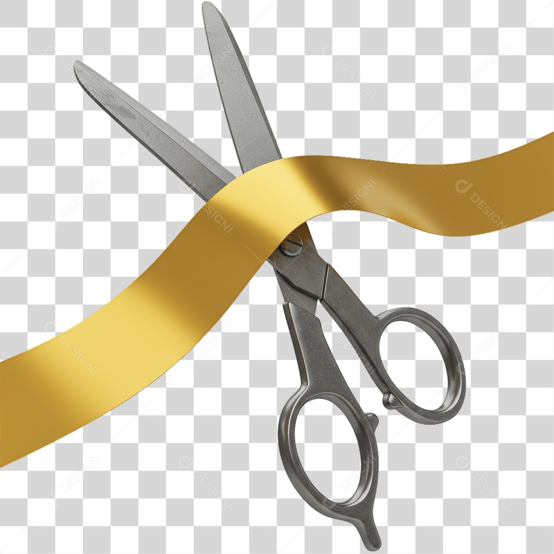 Fita Sendo Cortada PNG Transparente