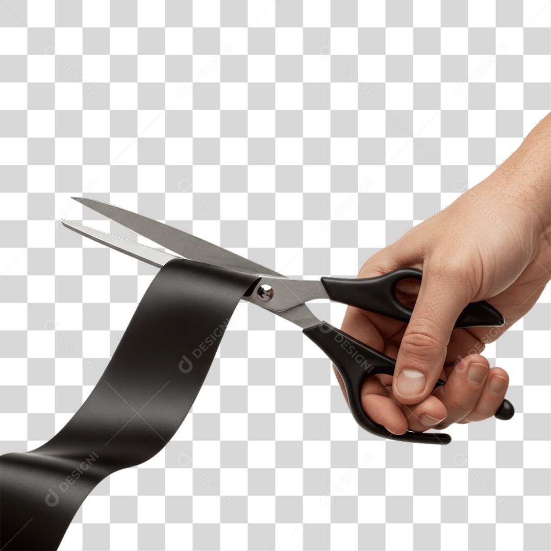 Fita Sendo Cortada PNG Transparente