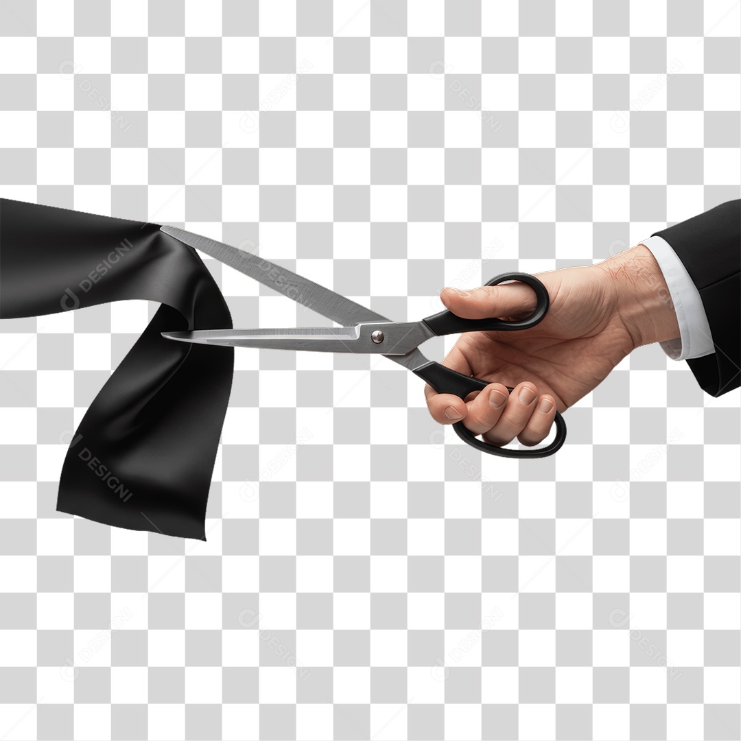 Fita Sendo Cortada PNG Transparente