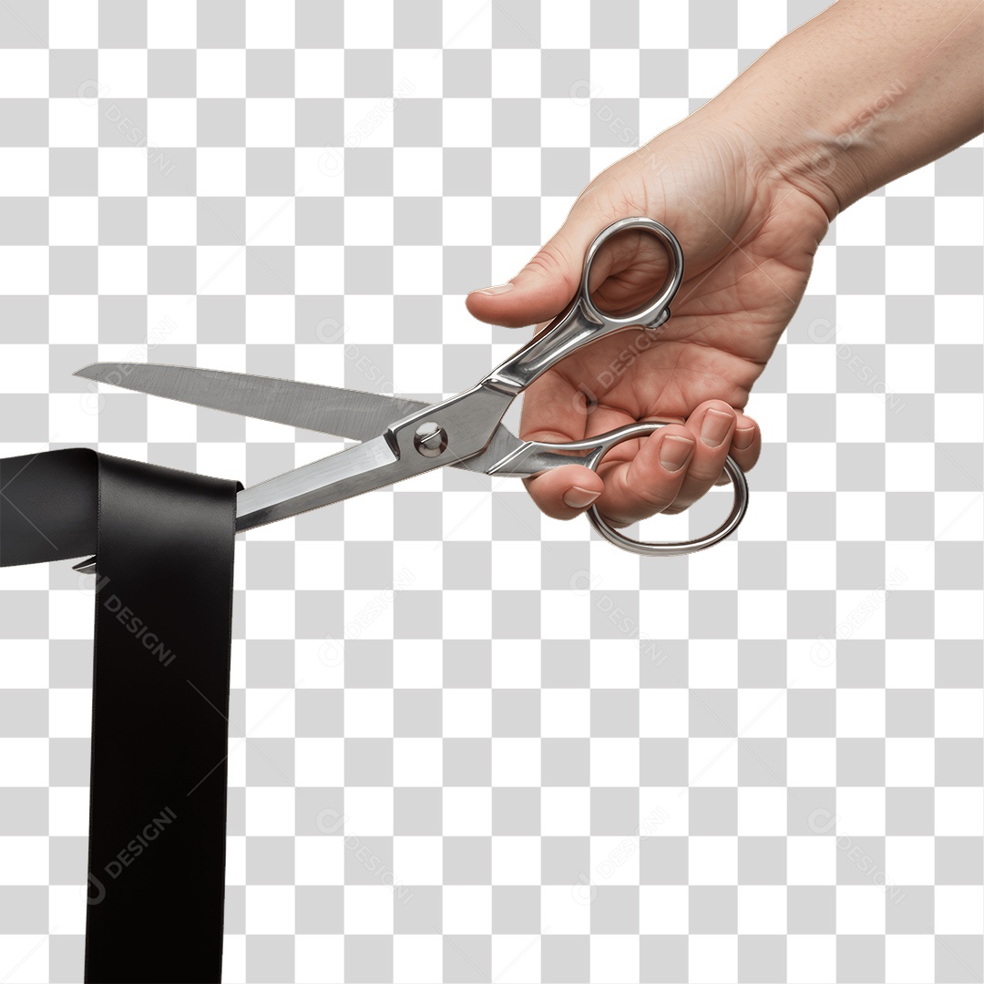 Fita Sendo Cortada PNG Transparente