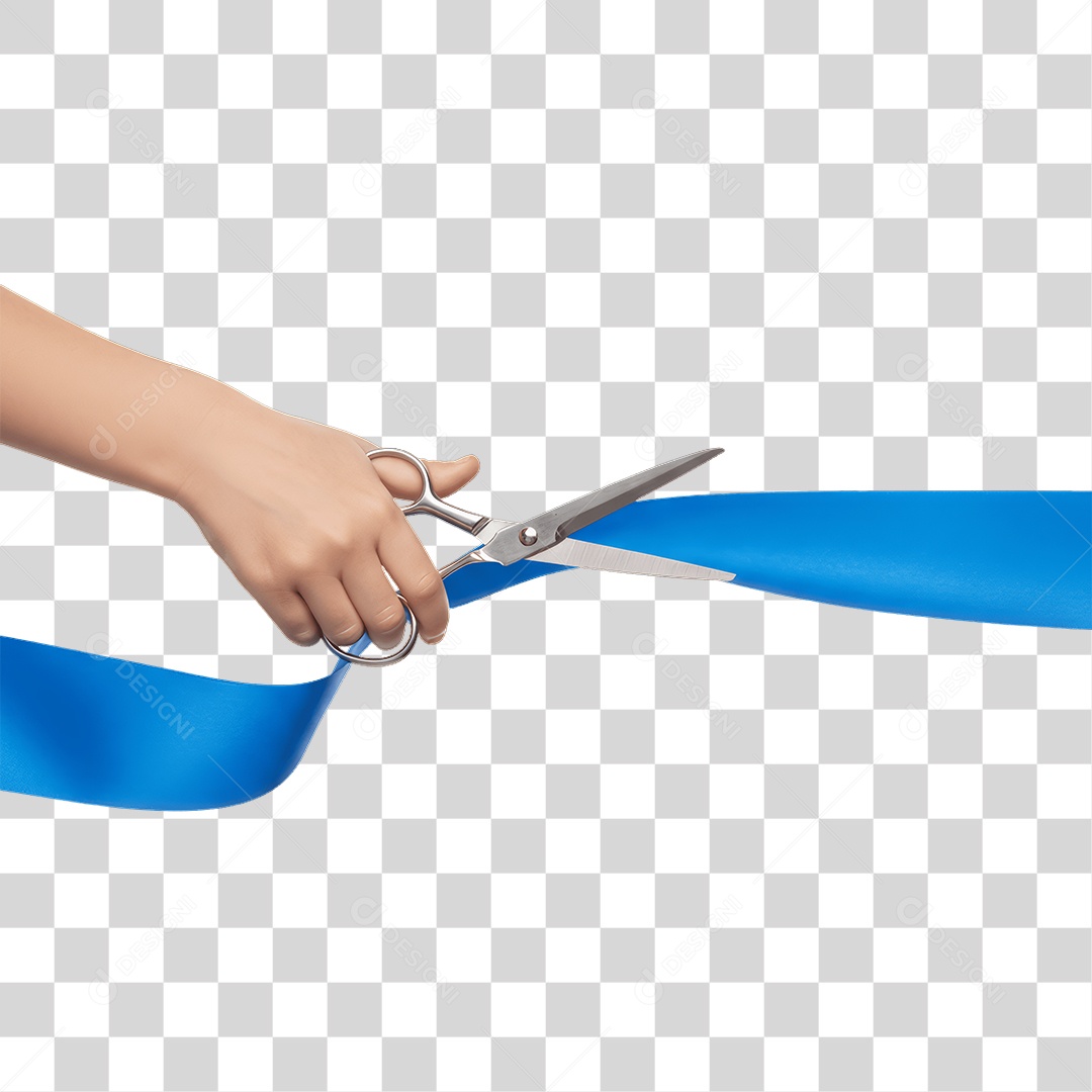 Fita Sendo Cortada PNG Transparente