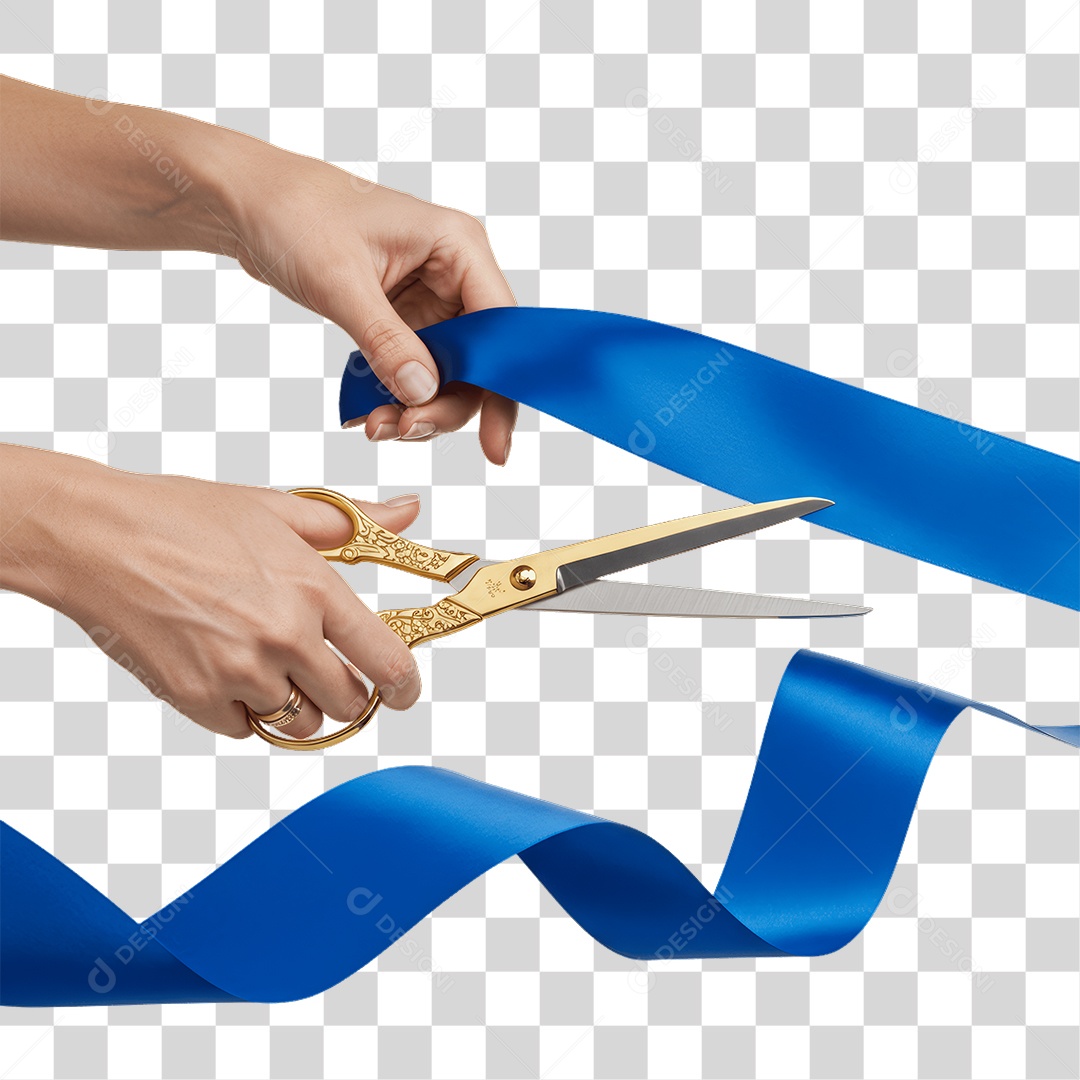 Fita Sendo Cortada PNG Transparente