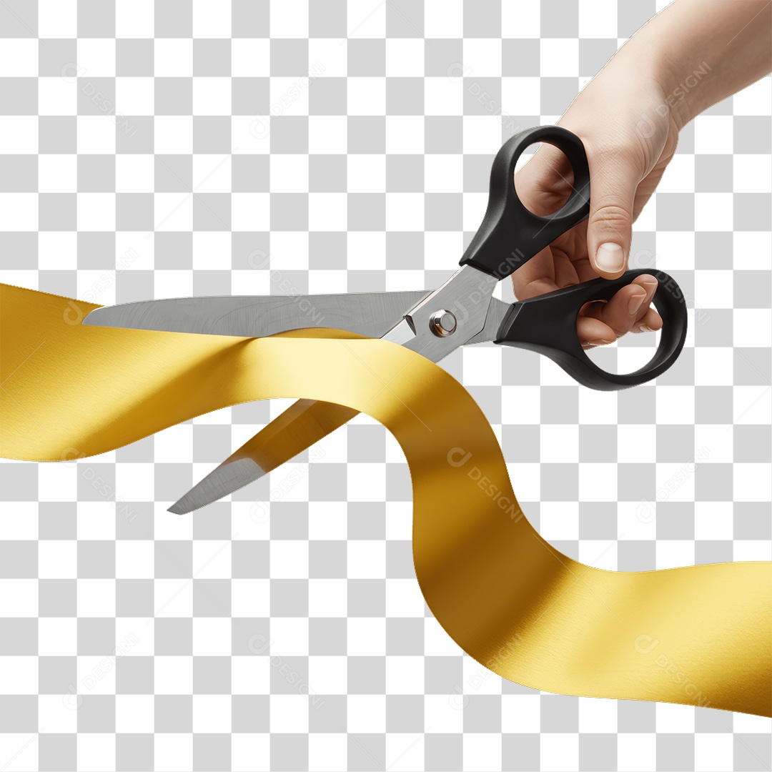 Fita Sendo Cortada PNG Transparente